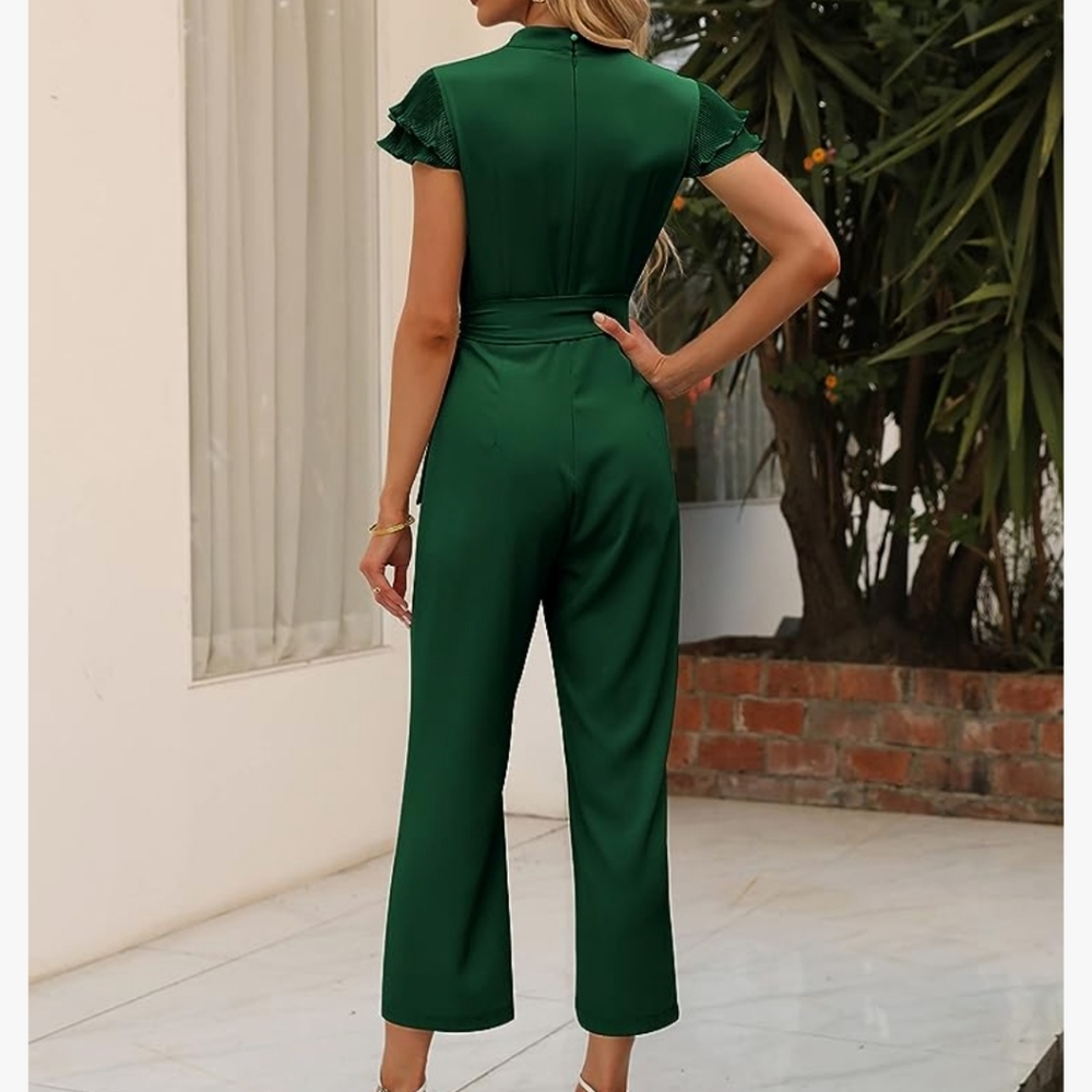 Ruffle Sleeve Jumpsuit - Picture 2 of 10